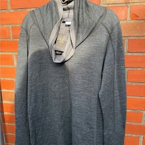 Ibex Charcoal Turtleneck Sweater/sweatshirt Marino wool  for women.